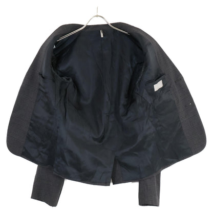 Dior HOMME ディオールオム ｸﾞﾚｰ 8H3170480746 ﾁｪｯｸ ｾｯﾄｱｯﾌﾟ ｴﾃﾞｨ期 スーツ セットアップ 44