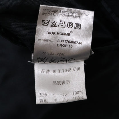 Dior HOMME ディオールオム ｸﾞﾚｰ 8H3170480746 ﾁｪｯｸ ｾｯﾄｱｯﾌﾟ ｴﾃﾞｨ期 スーツ セットアップ 44