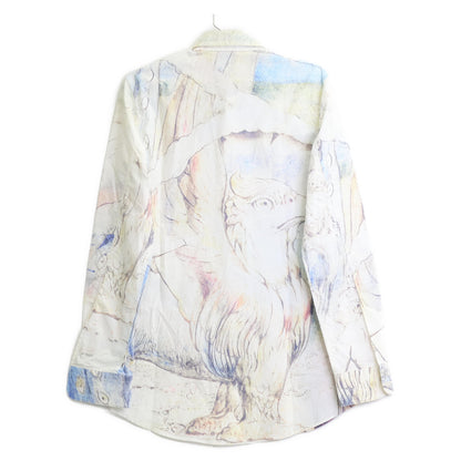 Alexander McQueen アレキサンダーマックイーン ホワイト 総柄シャツ 687530 トップス 14＋