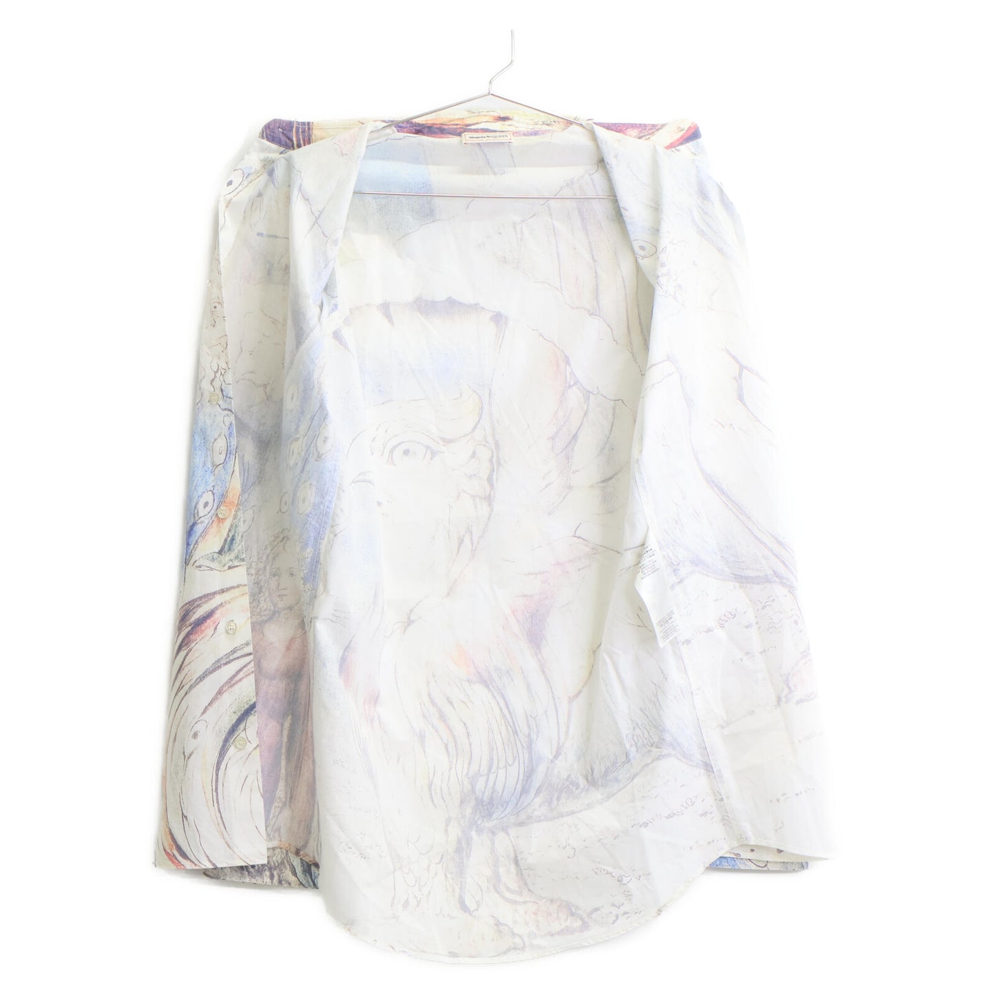 Alexander McQueen アレキサンダーマックイーン ホワイト 総柄シャツ 687530 トップス 14＋