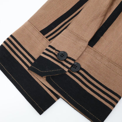 BOTTEGA VENETA ボッテガヴェネタ ﾌﾞﾗｳﾝ 50924 ｽﾄﾗｲﾌﾟ ｳｴｽﾀﾝｼｬﾂ トップス 46