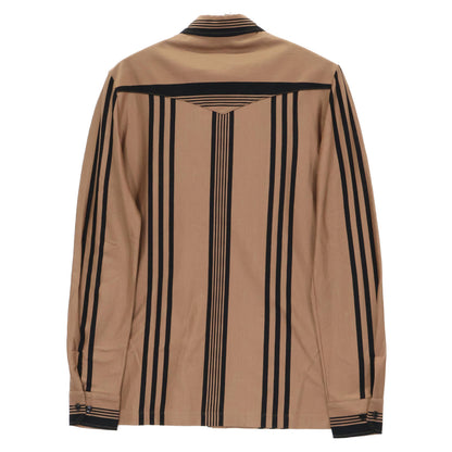 BOTTEGA VENETA ボッテガヴェネタ ﾌﾞﾗｳﾝ 50924 ｽﾄﾗｲﾌﾟ ｳｴｽﾀﾝｼｬﾂ トップス 46