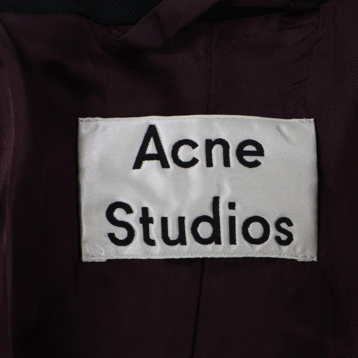 ACNE STUDIOS アクネ ストゥディオズ ﾌﾞﾗｯｸ 1B ﾃｰﾗｰﾄﾞｼﾞｬｹｯﾄ ジャケット 36