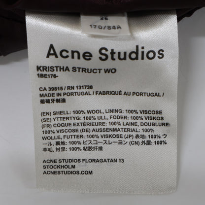 ACNE STUDIOS アクネ ストゥディオズ ﾌﾞﾗｯｸ 1B ﾃｰﾗｰﾄﾞｼﾞｬｹｯﾄ ジャケット 36