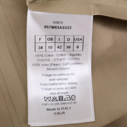 Christian Dior クリスチャンディオール 【美品/国内正規】857M83A3332 BEE刺繍 ロゴベルト トレンチ コート 38