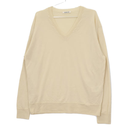 AURALEE オーラリー 25SS A25SV01IN ベージュ PRODUCT DYED ウールニット トップス 3
