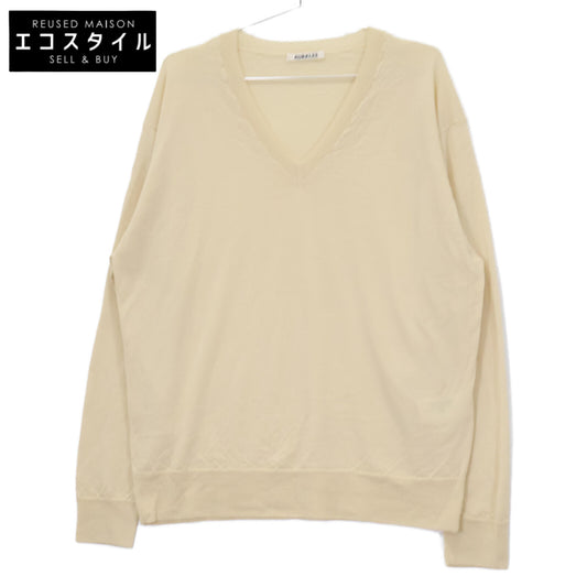 AURALEE オーラリー 25SS A25SV01IN ベージュ PRODUCT DYED ウールニット トップス 3