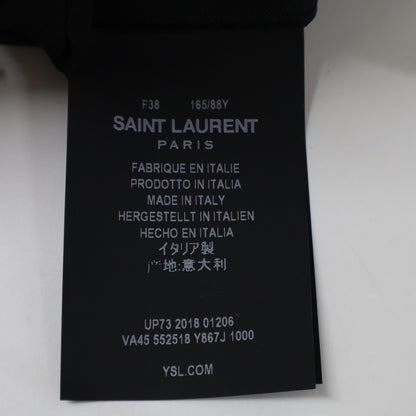 SAINT LAURENT PARIS サンローランパリ ﾌﾞﾗｯｸ 552518 ﾗﾒ ｳｰﾙ ｼﾞｬｹｯﾄ ジャケット 38