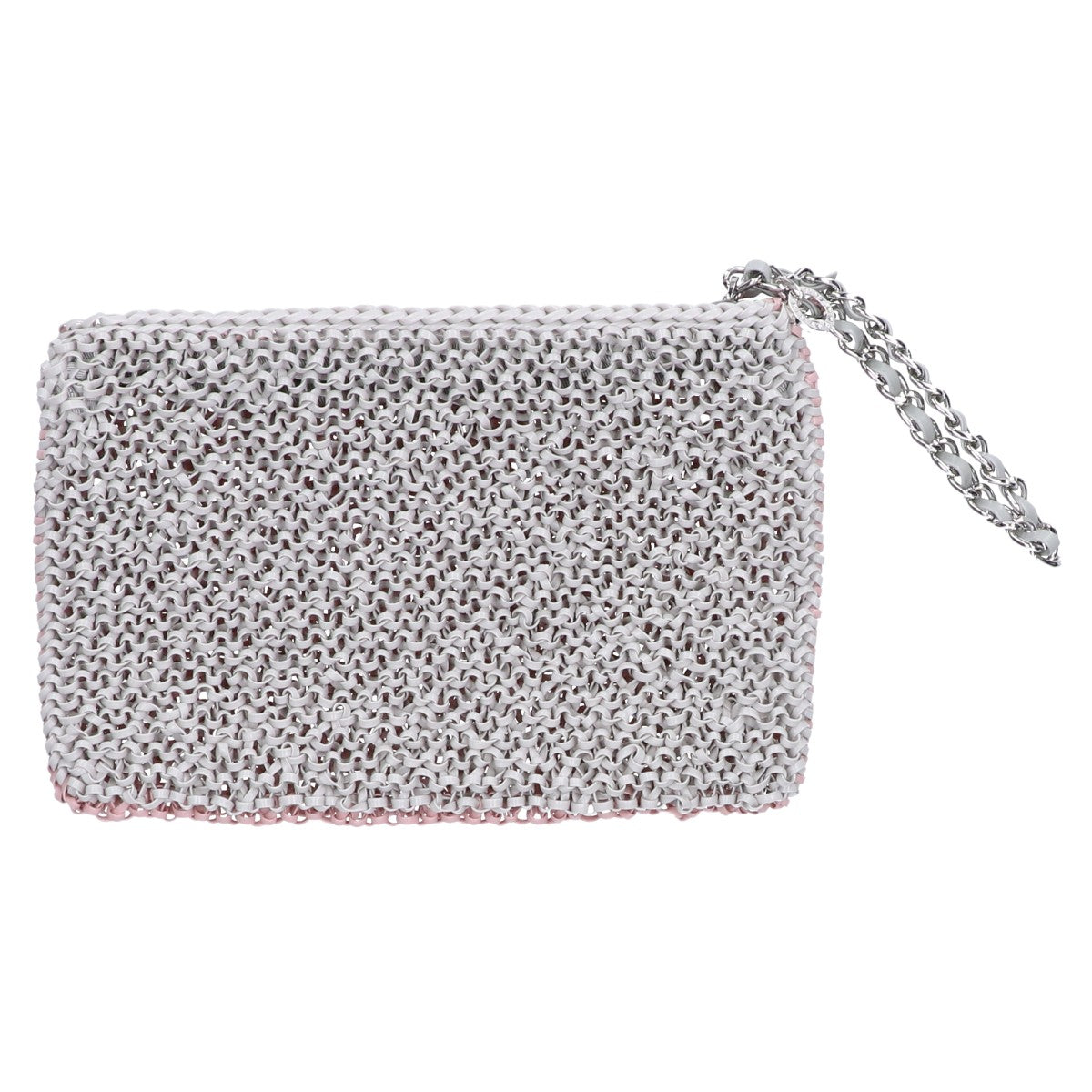 ANTEPRIMA アンテプリマ ﾋﾟﾝｸ×ｸﾞﾚｰ ﾜｲﾔｰ ｸﾗｯﾁﾊﾞｯｸﾞ セカンドバッグ クラッチバッグ