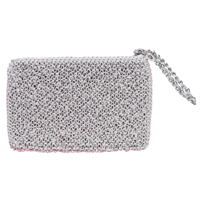 ANTEPRIMA アンテプリマ ﾋﾟﾝｸ×ｸﾞﾚｰ ﾜｲﾔｰ ｸﾗｯﾁﾊﾞｯｸﾞ セカンドバッグ クラッチバッグ