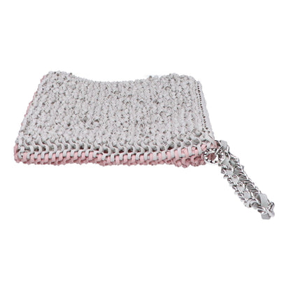 ANTEPRIMA アンテプリマ ﾋﾟﾝｸ×ｸﾞﾚｰ ﾜｲﾔｰ ｸﾗｯﾁﾊﾞｯｸﾞ セカンドバッグ クラッチバッグ