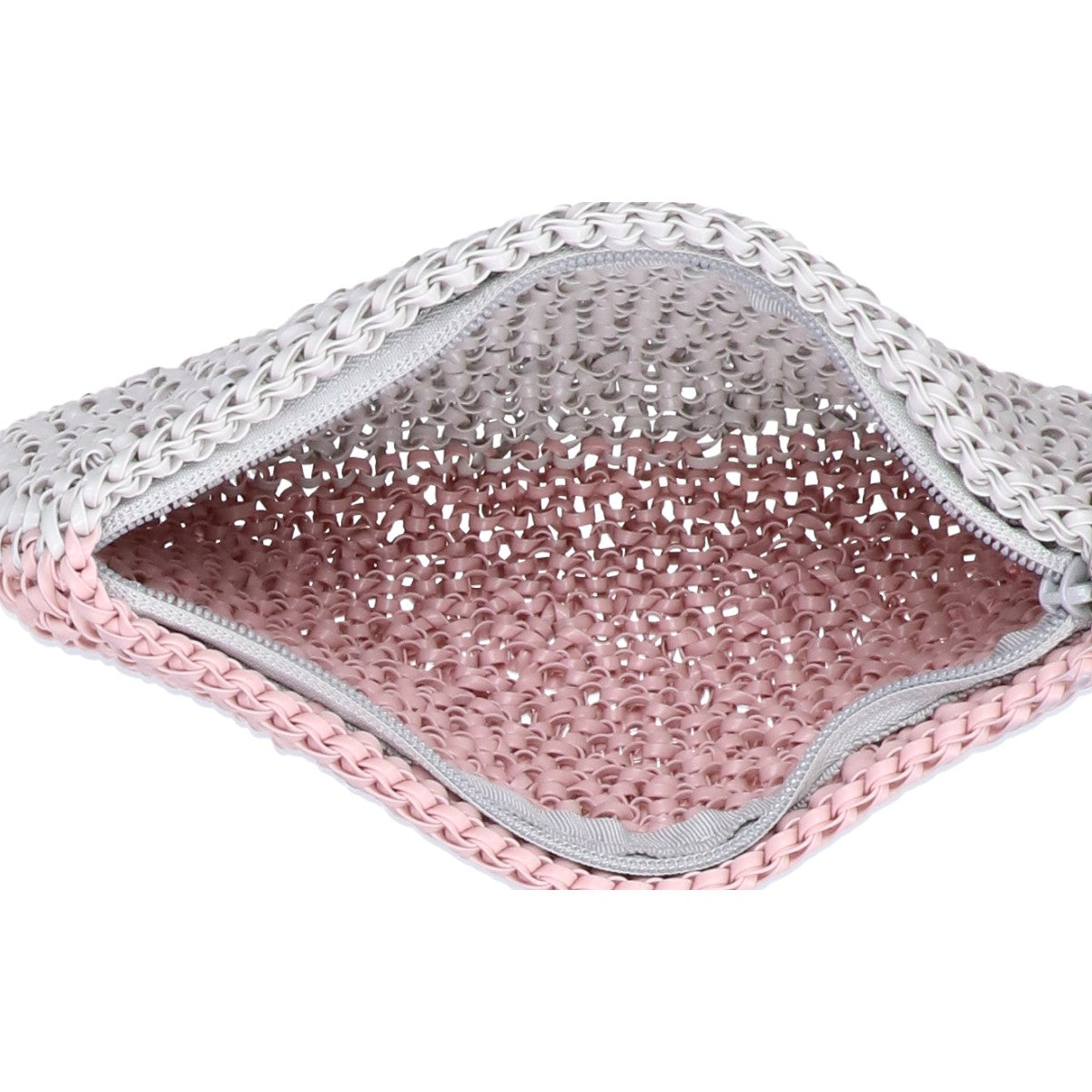 ANTEPRIMA アンテプリマ ﾋﾟﾝｸ×ｸﾞﾚｰ ﾜｲﾔｰ ｸﾗｯﾁﾊﾞｯｸﾞ セカンドバッグ クラッチバッグ