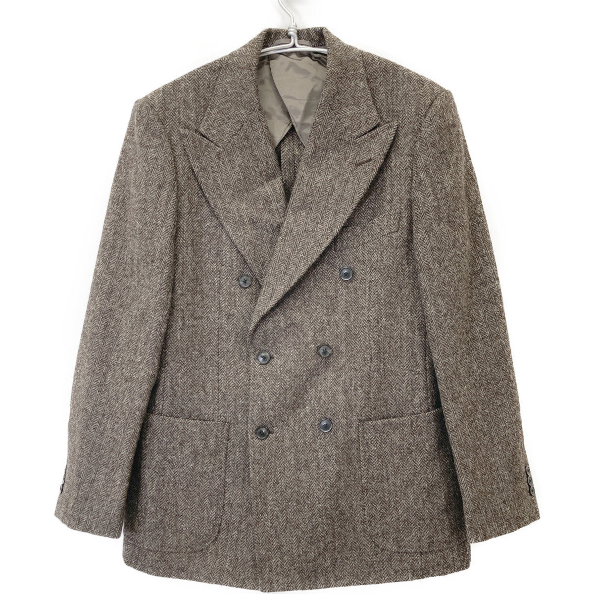 UNITED ARROWS ユナイテッドアローズ ﾌﾞﾗｳﾝ ｳｰﾙ ﾂｲｰﾄﾞ ﾀﾞﾌﾞﾙｺｰﾄ コート 50