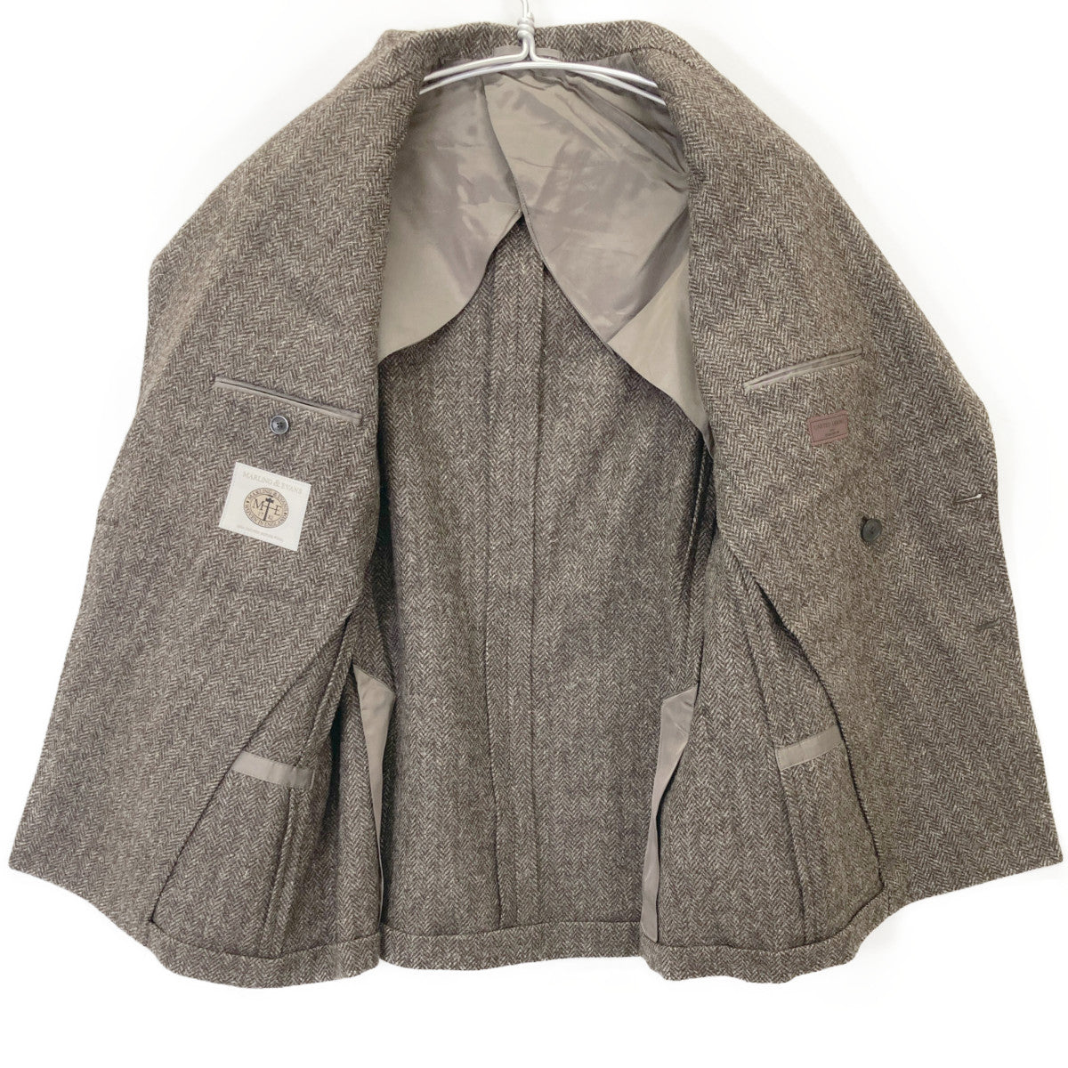 UNITED ARROWS ユナイテッドアローズ ﾌﾞﾗｳﾝ ｳｰﾙ ﾂｲｰﾄﾞ ﾀﾞﾌﾞﾙｺｰﾄ コート 50