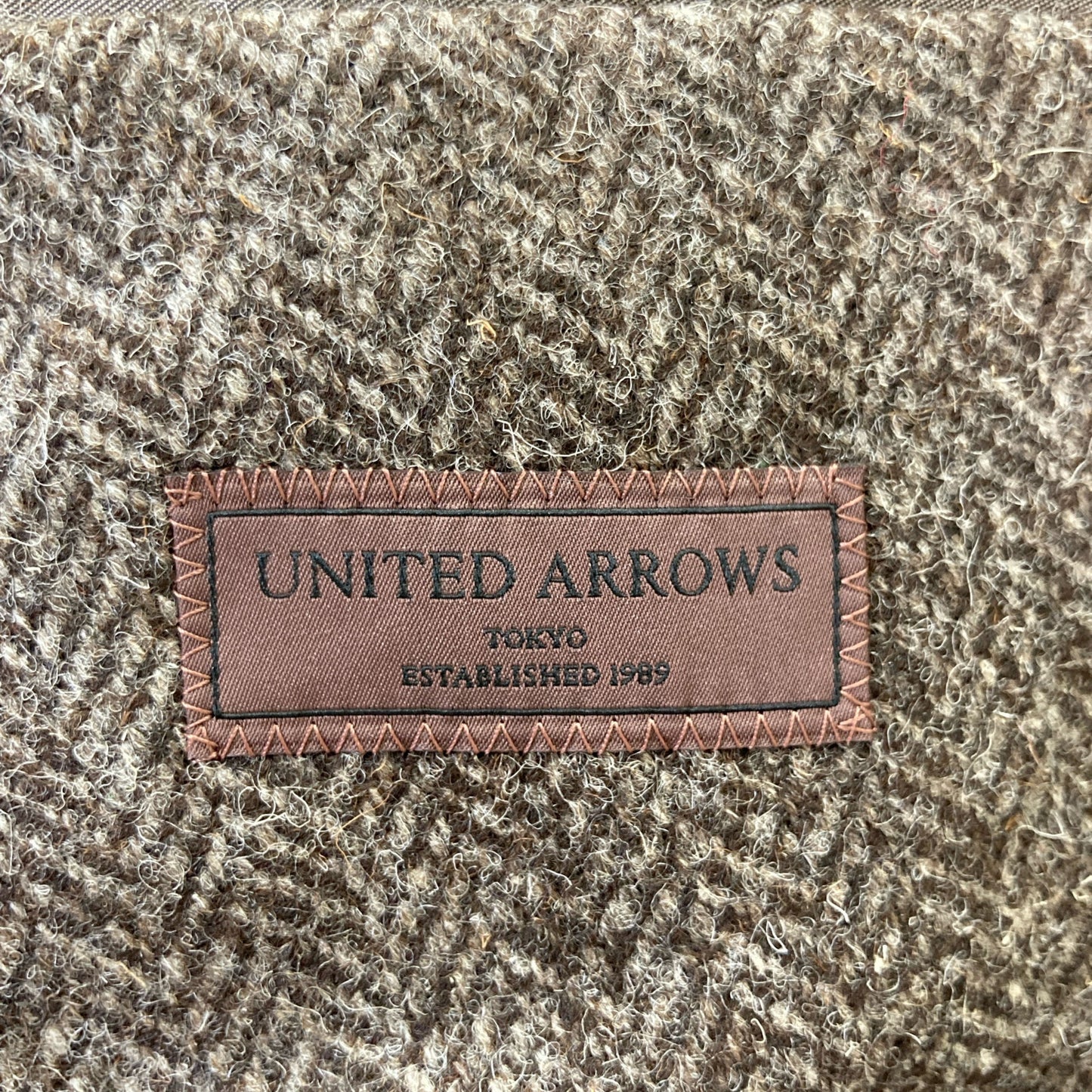UNITED ARROWS ユナイテッドアローズ ﾌﾞﾗｳﾝ ｳｰﾙ ﾂｲｰﾄﾞ ﾀﾞﾌﾞﾙｺｰﾄ コート 50