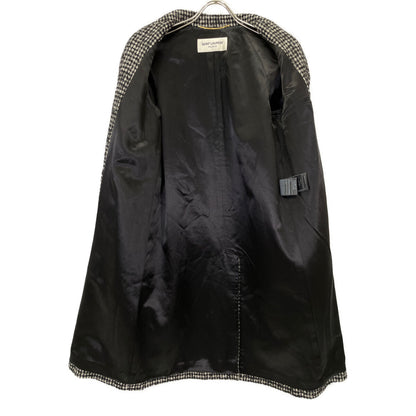 SAINT LAURENT PARIS サンローランパリ 15年製 402944 ﾊｳﾝﾄﾞﾄｩｰｽ ｽﾃﾝｶﾗｰｺｰﾄ コート 34