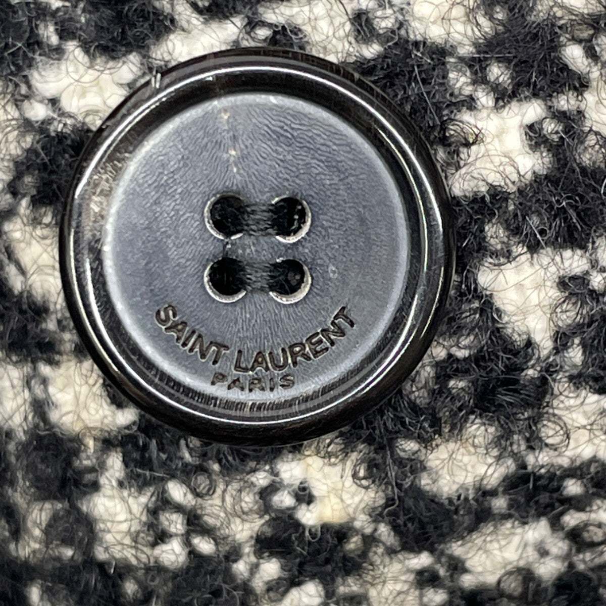 SAINT LAURENT PARIS サンローランパリ 15年製 402944 ﾊｳﾝﾄﾞﾄｩｰｽ ｽﾃﾝｶﾗｰｺｰﾄ コート 34