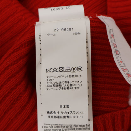 sacai サカイ 22-06291 赤 ｼｮﾙﾀﾞｰｶｯﾄ ﾆｯﾄ トップス 2