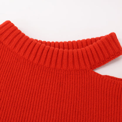 sacai サカイ 22-06291 赤 ｼｮﾙﾀﾞｰｶｯﾄ ﾆｯﾄ トップス 2