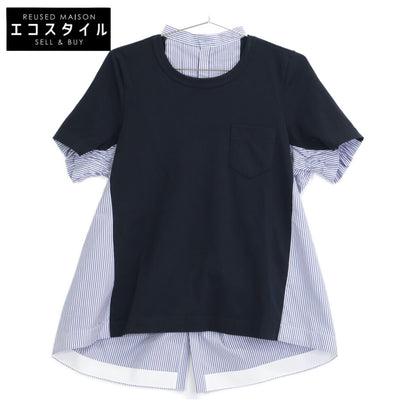 sacai サカイ SCW-087 ﾄﾞｯｷﾝｸﾞ ｶｯﾄｿｰ トップス 1