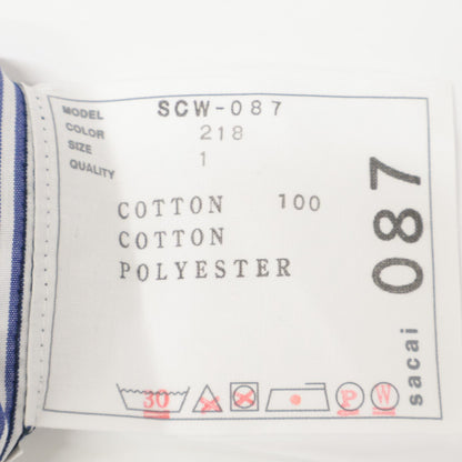 sacai サカイ SCW-087 ﾄﾞｯｷﾝｸﾞ ｶｯﾄｿｰ トップス 1