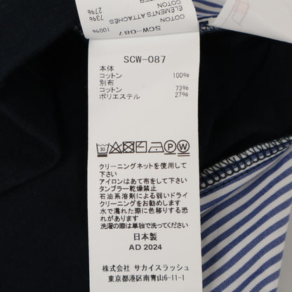 sacai サカイ SCW-087 ﾄﾞｯｷﾝｸﾞ ｶｯﾄｿｰ トップス 1