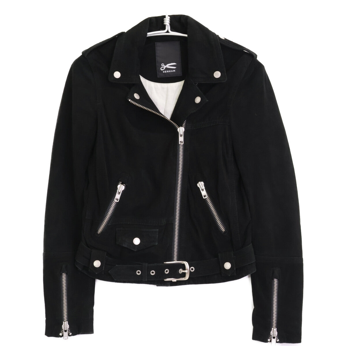DENHAM デンハム 黒 ﾀﾞﾌﾞﾙﾗｲﾀﾞｰｽｼﾞｬｹｯﾄ ジャケット XS
