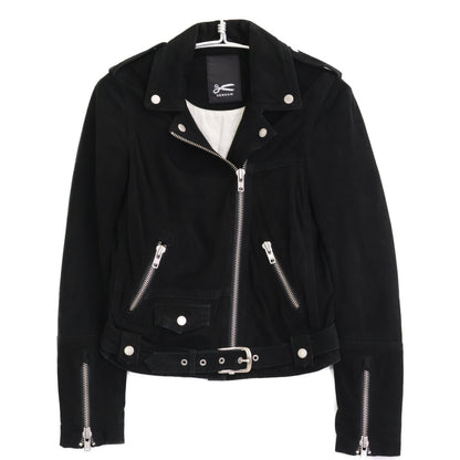 DENHAM デンハム 黒 ﾀﾞﾌﾞﾙﾗｲﾀﾞｰｽｼﾞｬｹｯﾄ ジャケット XS