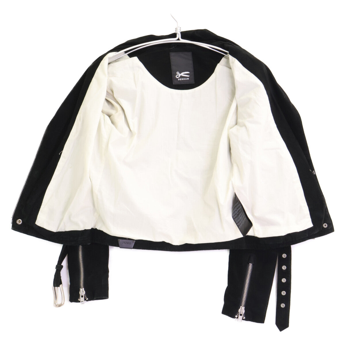 DENHAM デンハム 黒 ﾀﾞﾌﾞﾙﾗｲﾀﾞｰｽｼﾞｬｹｯﾄ ジャケット XS