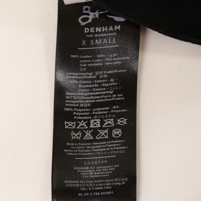 DENHAM デンハム 黒 ﾀﾞﾌﾞﾙﾗｲﾀﾞｰｽｼﾞｬｹｯﾄ ジャケット XS