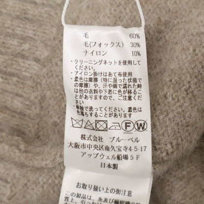 si:m スィーム ﾍﾞｰｼﾞｭ yamagataknit ﾌｫｯｸｽ ｳｰﾙ ﾆｯﾄ トップス 38