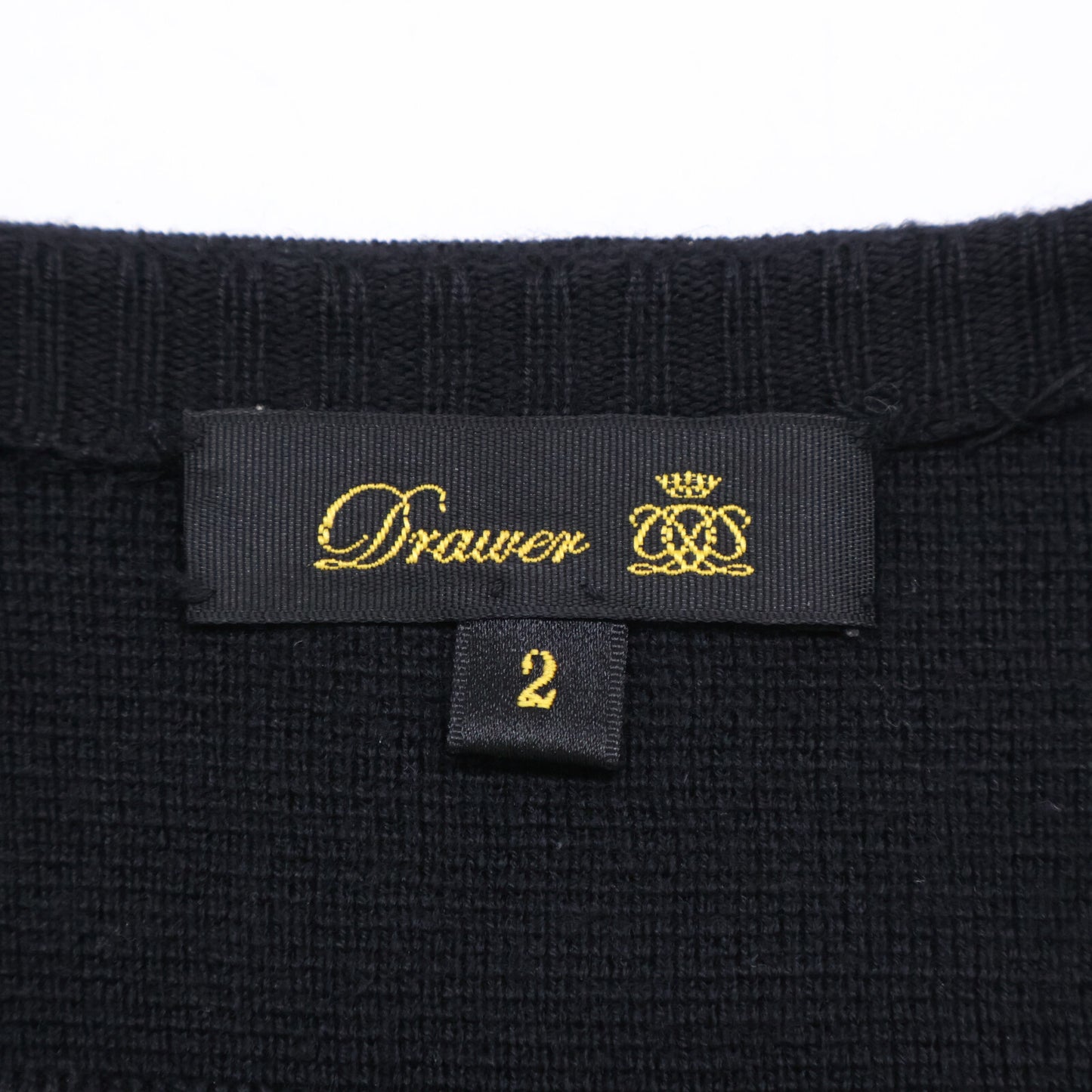 DRAWER ドゥロワー ﾌﾞﾗｯｸ ﾆｯﾄﾜﾝﾋﾟｰｽ ワンピース 2