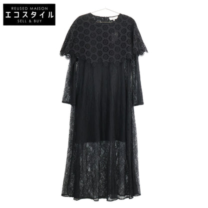 sea NEW YORK シーニューヨーク 25年 ﾌﾞﾗｯｸ R25-127 ﾚｰｽﾜﾝﾋﾟｰｽ ワンピース S