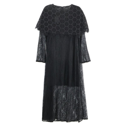 sea NEW YORK シーニューヨーク 25年 ﾌﾞﾗｯｸ R25-127 ﾚｰｽﾜﾝﾋﾟｰｽ ワンピース S