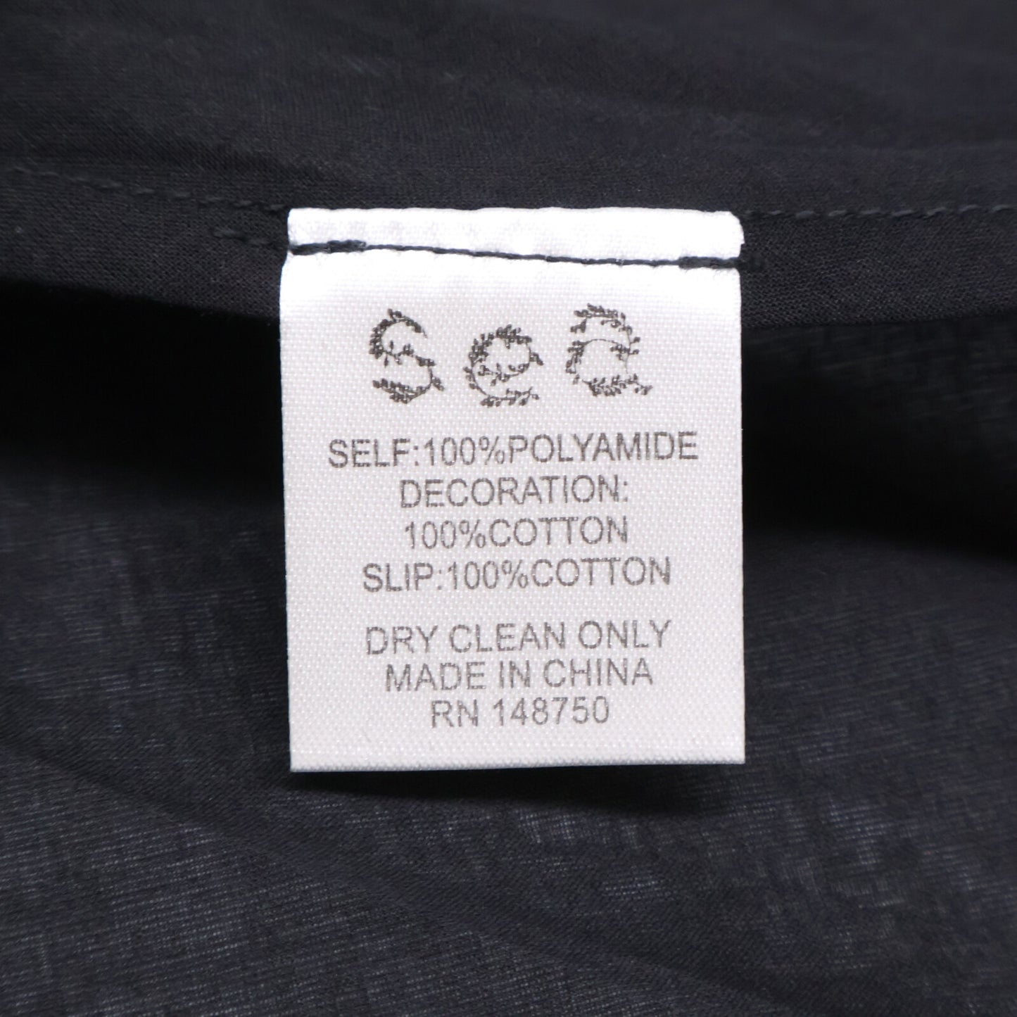 sea NEW YORK シーニューヨーク 25年 ﾌﾞﾗｯｸ R25-127 ﾚｰｽﾜﾝﾋﾟｰｽ ワンピース S