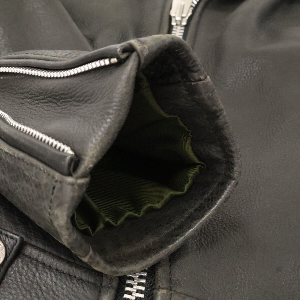 AVIREX アヴィレックス ﾌﾞﾗｯｸ 6161080 ﾀﾞﾌﾞﾙﾗｲﾀﾞｰｽｼﾞｬｹｯﾄ ジャケット L