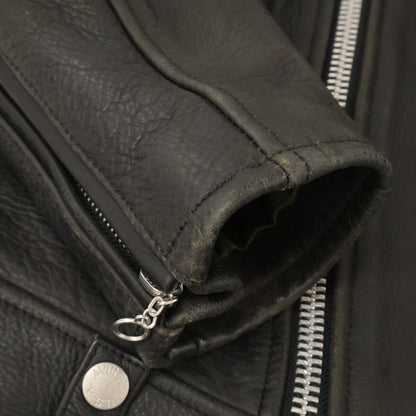 AVIREX アヴィレックス ﾌﾞﾗｯｸ 6161080 ﾀﾞﾌﾞﾙﾗｲﾀﾞｰｽｼﾞｬｹｯﾄ ジャケット L