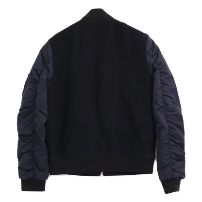 sandro サンドロ V5690W ﾈｲﾋﾞｰ ﾘﾊﾞｰｼﾌﾞﾙ ﾎﾞﾝﾊﾞｰｼﾞｬｹｯﾄ ジャケット M