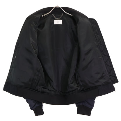 sandro サンドロ V5690W ﾈｲﾋﾞｰ ﾘﾊﾞｰｼﾌﾞﾙ ﾎﾞﾝﾊﾞｰｼﾞｬｹｯﾄ ジャケット M