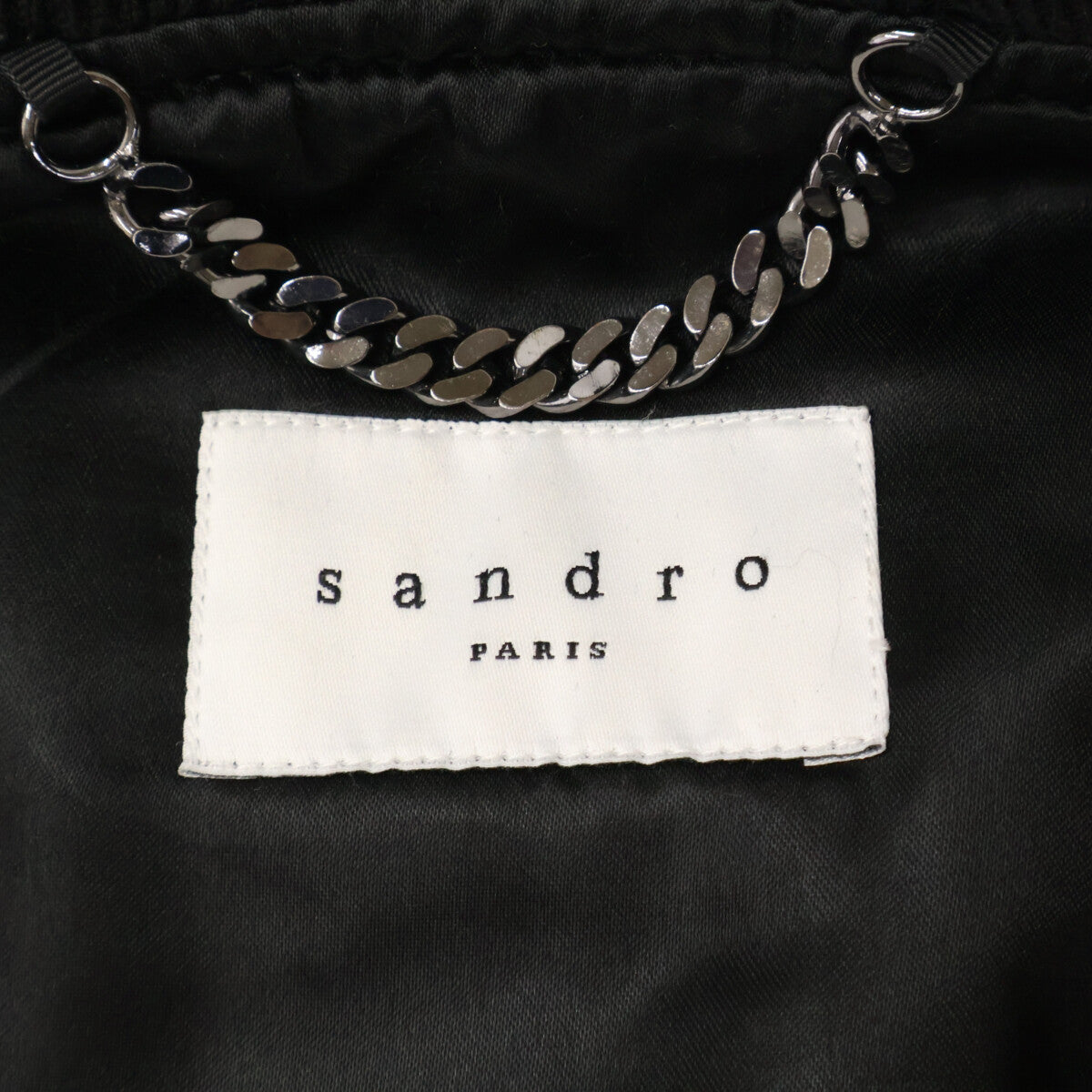 sandro サンドロ V5690W ﾈｲﾋﾞｰ ﾘﾊﾞｰｼﾌﾞﾙ ﾎﾞﾝﾊﾞｰｼﾞｬｹｯﾄ ジャケット M