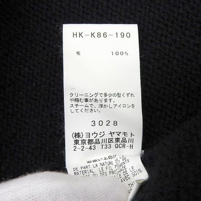 Yohji Yamamoto POUR HOMME ヨウジヤマモトプールオム いつも手遅れニットウール カーディガン メンズ ブラック 3 HK-K86-190 トップス 3