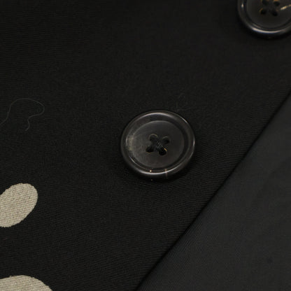 Yohji Yamamoto POUR HOMME ヨウジヤマモトプールオム HK-J26ｰ134 ウール 抜染 プリント スカーフ付 コート 2