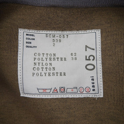 sacai サカイ コットンパーカー トップス メンズ グレー 2 SCM-057 トップス 2