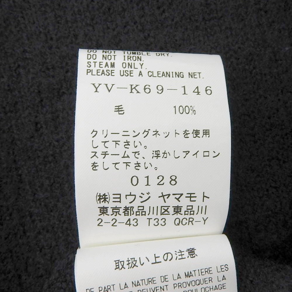 Y's ワイズ ハーフジップ ニット フーディー トップス メンズ ブラック YV-K69-146 トップス ―
