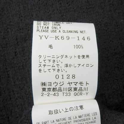 Y's ワイズ ハーフジップ ニット フーディー トップス メンズ ブラック YV-K69-146 トップス ―