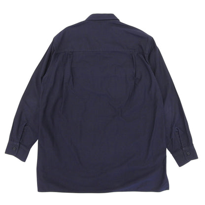 Y's ワイズ 厚手長袖ブラウス コットン トップス メンズ ネイビー YK-B17-027 トップス 2