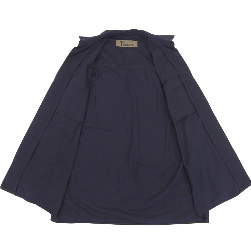 Y's ワイズ 厚手長袖ブラウス コットン トップス メンズ ネイビー YK-B17-027 トップス 2