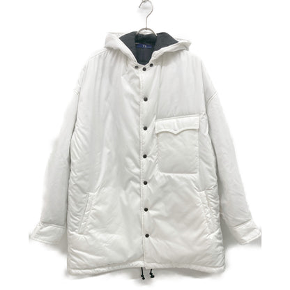 Y's ワイズ ﾎﾜｲﾄ ﾃﾌﾛﾝﾎﾟﾘｴｽﾃﾙ ﾌｰﾄﾞ付き 中綿ﾌﾞﾙｿﾞﾝ ジャケット 3