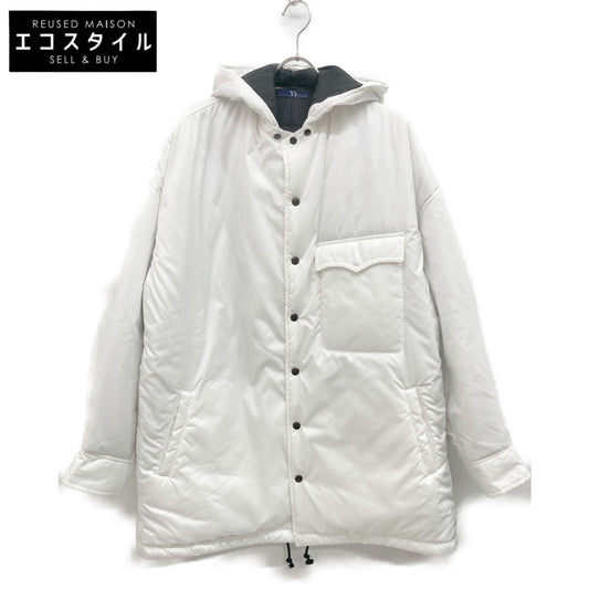 Y's ワイズ ﾎﾜｲﾄ ﾃﾌﾛﾝﾎﾟﾘｴｽﾃﾙ ﾌｰﾄﾞ付き 中綿ﾌﾞﾙｿﾞﾝ ジャケット 3