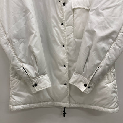 Y's ワイズ ﾎﾜｲﾄ ﾃﾌﾛﾝﾎﾟﾘｴｽﾃﾙ ﾌｰﾄﾞ付き 中綿ﾌﾞﾙｿﾞﾝ ジャケット 3